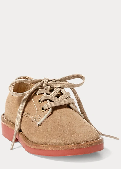Polo Ralph Lauren Barton Suede Oxford In White