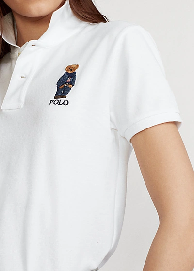 Shop Ralph Lauren Classic Fit Polo Bear Polo Shirt In Red