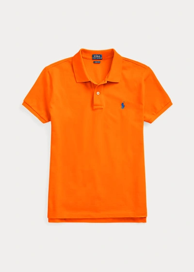 Shop Ralph Lauren Classic Fit Mesh Polo Shirt In Andover Heather