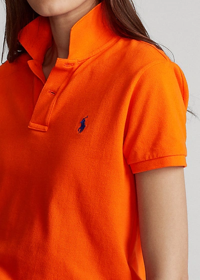 Shop Ralph Lauren Classic Fit Mesh Polo Shirt In Andover Heather