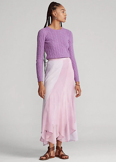 Ralph Lauren Tie-dye Silk Skirt In Pastel Multi | ModeSens