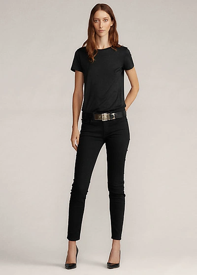 Shop Ralph Lauren 400 Matchstick Super-slim Jean In Crisp Black