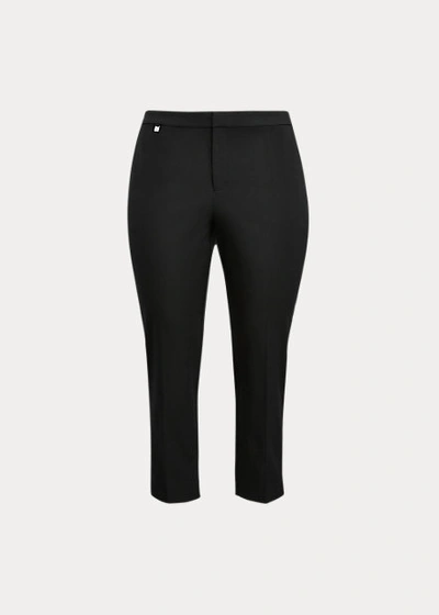 Shop Ralph Lauren Cotton Twill Skinny Pant In Black