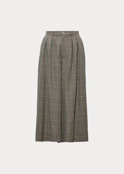 Shop Ralph Lauren Evan Glen Plaid Culotte In Multi