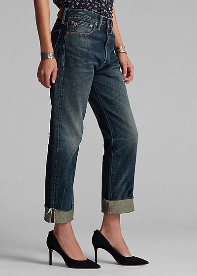Double Rl Boy Fit Straight Jean In Danni Wash