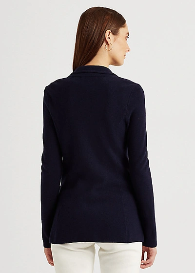 Ralph Lauren Cotton-blend Blazer In Polo Black