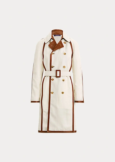 Shop Ralph Lauren Kerin Trench Coat In Cream