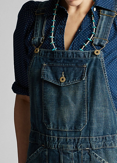 Shop Double Rl Denim Overall In Jamie Wash