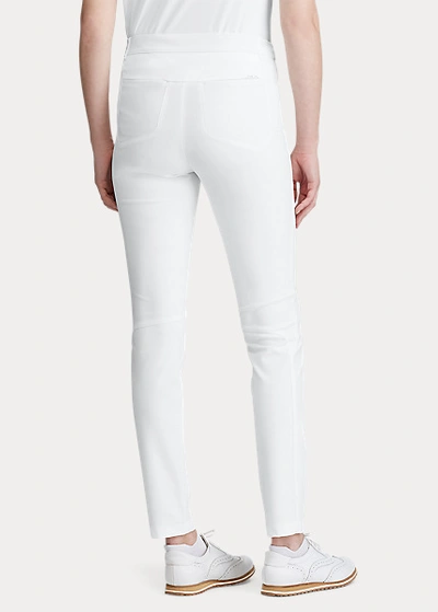 Shop Ralph Lauren Stretch Athletic Pant In Pure White