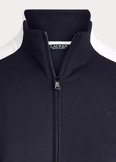 Shop Ralph Lauren Cotton-blend Jacket In Navy And Cream