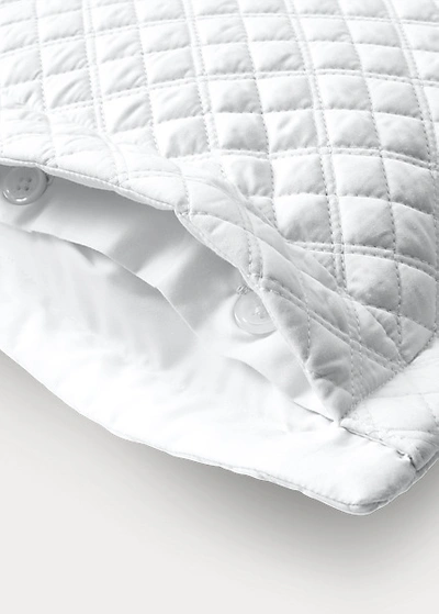 Shop Ralph Lauren Argyle Sateen Throw Pillow In Polo Navy