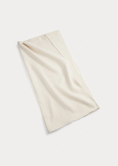 Shop Ralph Lauren Cortona Bed Blanket In Cream