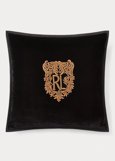 Shop Ralph Lauren Glenshire Throw Pillow In Black