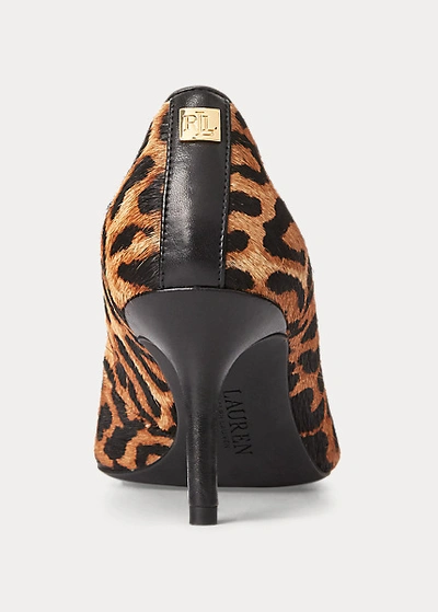 Shop Lauren Ralph Lauren Lanette Haircalf Pump In Leopard