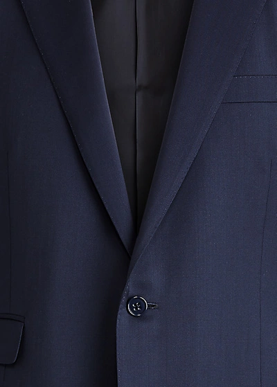 Shop Ralph Lauren Gregory Hand-tailored Wool Serge Suit In Black
