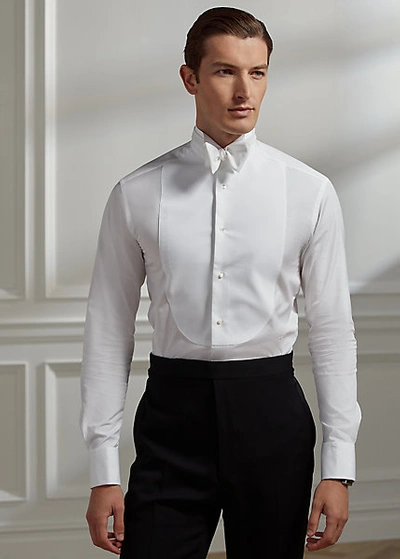 Shop Ralph Lauren Wingtip-collar Poplin Shirt In White