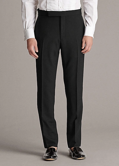 Shop Ralph Lauren Gregory Hand-tailored Wool Shawl Tuxedo In Black