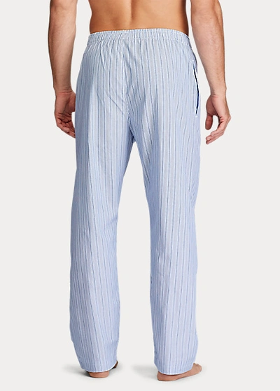 Polo Ralph Lauren Striped Cotton Pajama Pant In Andrew Stripe/cruise Navy