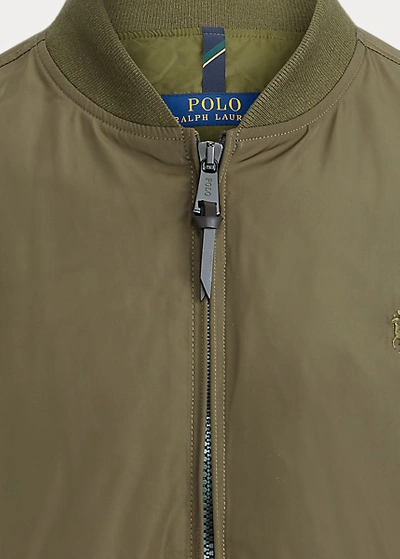 Shop Ralph Lauren Lightweight Bomber Jacket In Expedition Olive