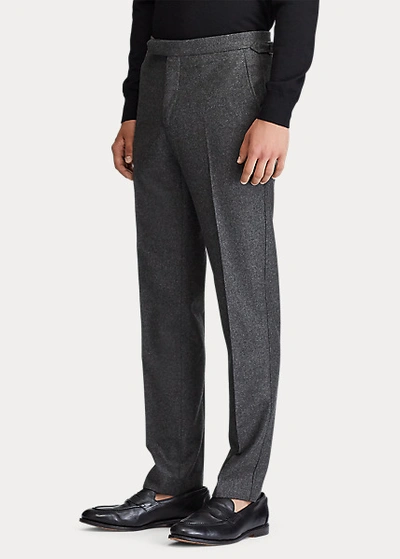 Shop Ralph Lauren Stretch Flannel Trouser In Grey