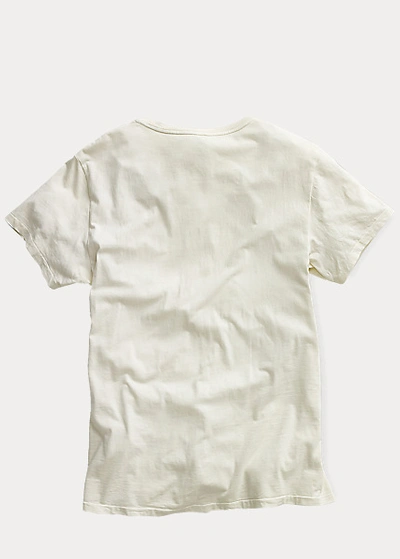 Double Rl Ralph Lauren Jersey Crewneck T-shirt In Faded Black Canvas
