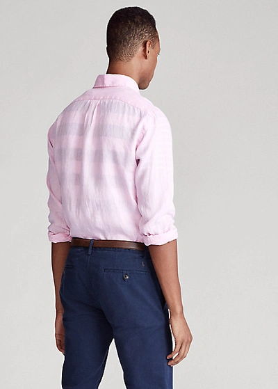 Shop Polo Ralph Lauren Lightweight Linen Shirt In Summer Royal