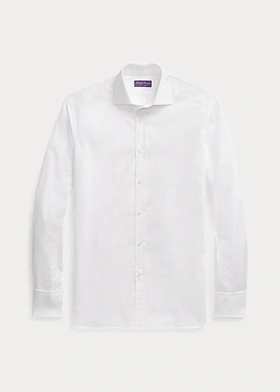 Shop Ralph Lauren Poplin French Cuff Shirt In White
