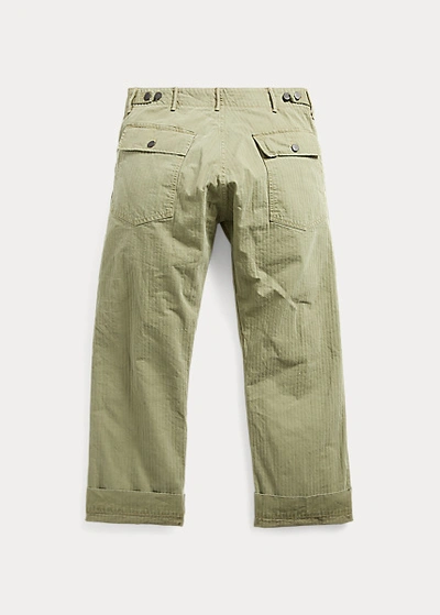 Double Rl Herringbone Pant In Brewster Green