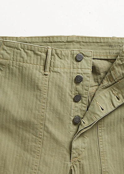 Double Rl Herringbone Pant In Brewster Green