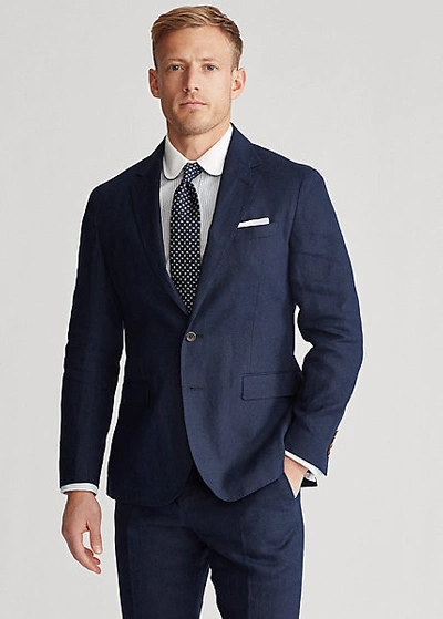 Ralph Lauren Polo Soft Linen Sport Coat In Dark Navy | ModeSens