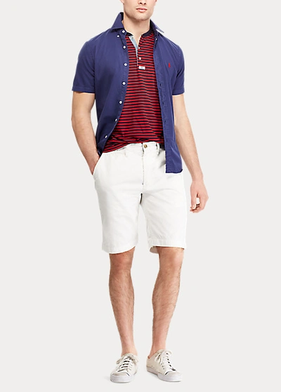 Shop Ralph Lauren 10-inch Relaxed Fit Chino Short In White