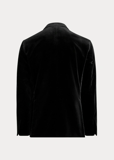 Shop Ralph Lauren Kent Velvet Dinner Jacket In Black