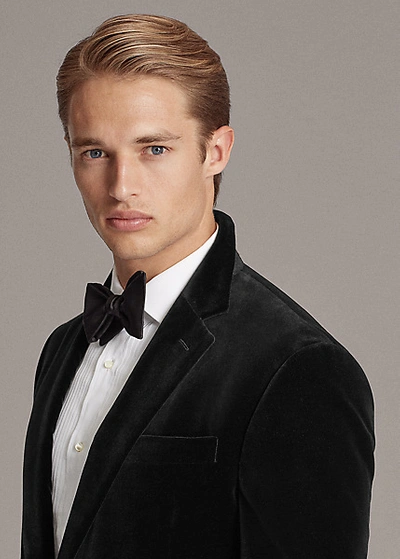 Shop Ralph Lauren Kent Velvet Dinner Jacket In Black