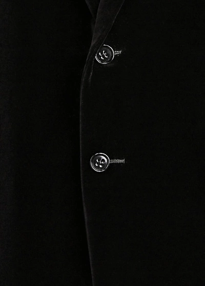 Shop Ralph Lauren Kent Velvet Dinner Jacket In Black