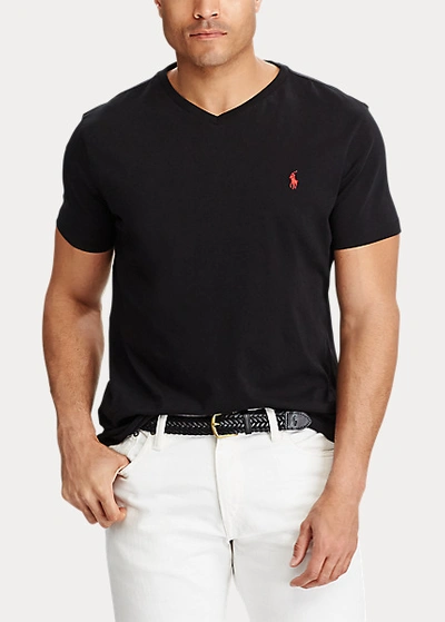 Shop Polo Ralph Lauren Jersey V-neck T-shirt In Rl2000 Red