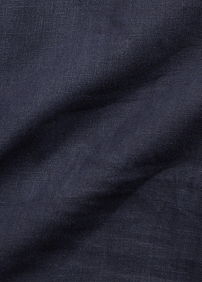 Shop Ralph Lauren Linen Shirt In Copen Blue
