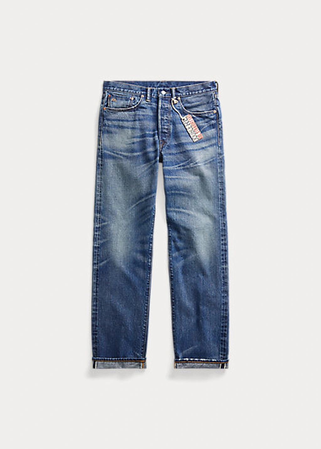 【in a row】Deep double washing denim DISTRESSED DOUBLE WAISTBAND JEANS - GREY WASH – The Couture Club