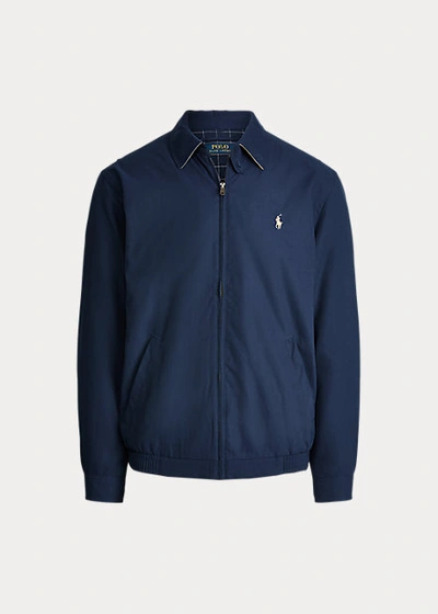 Shop Ralph Lauren Bi-swing Jacket In Khaki/french Navy