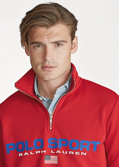 Shop Polo Ralph Lauren Polo Sport Fleece Sweatshirt In Grey Htr