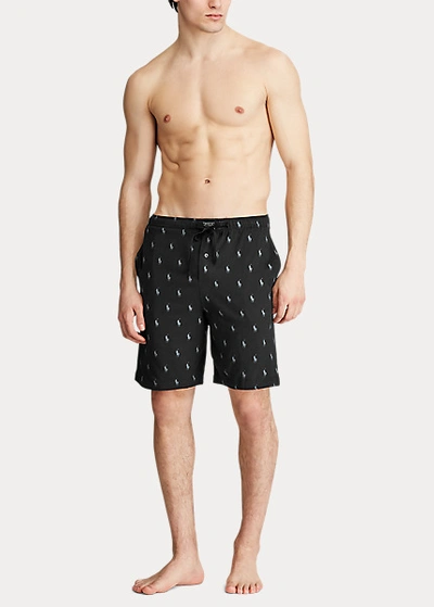 Polo Ralph Lauren Woven Boxer In Black