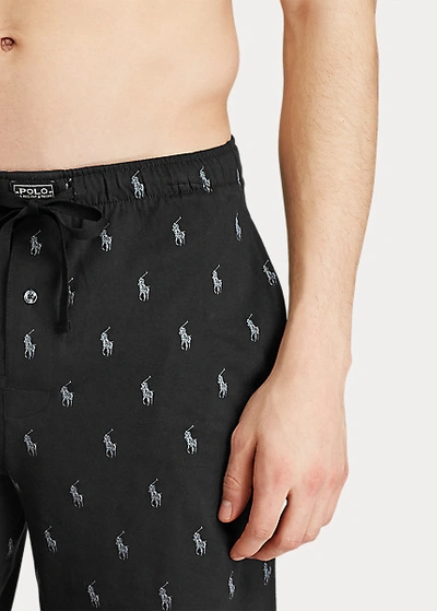 Polo Ralph Lauren Woven Boxer In Black