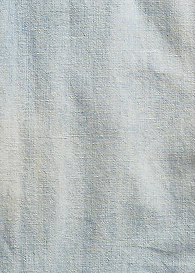 Double Rl Slim Fit Chambray Western Shirt In Davey Wash