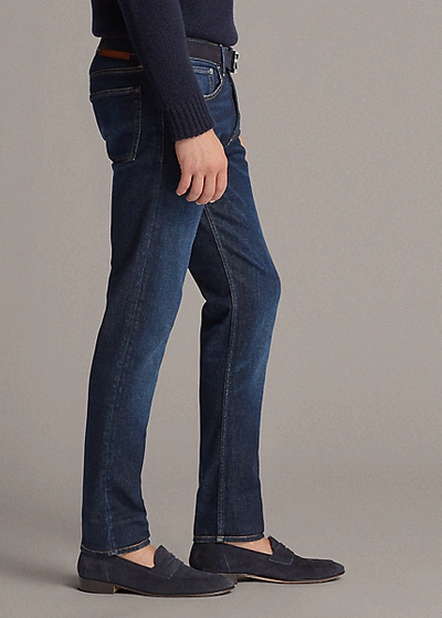 Shop Ralph Lauren Slim Fit Stretch Jean In Dk Bl Indigo
