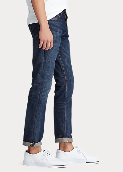 Shop Ralph Lauren Varick Slim Straight Jean In Light Weight Morris