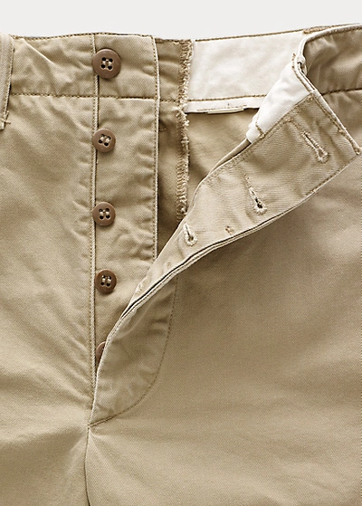 Double Rl Chino Short In New Military Khaki