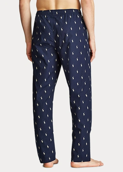Polo Ralph Lauren Ralph Lauren Polo Pony Pajama Pant In Black