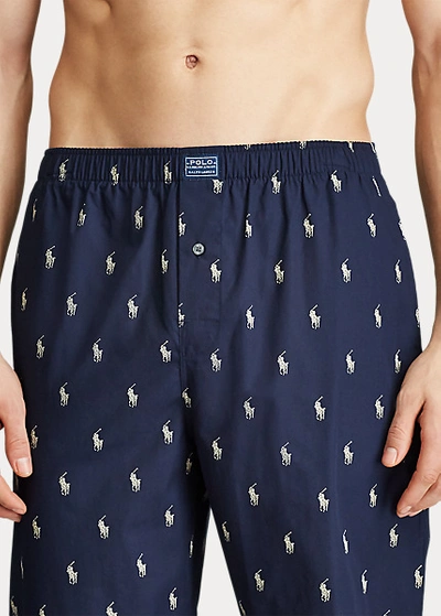 Polo Ralph Lauren Ralph Lauren Polo Pony Pajama Pant In Black