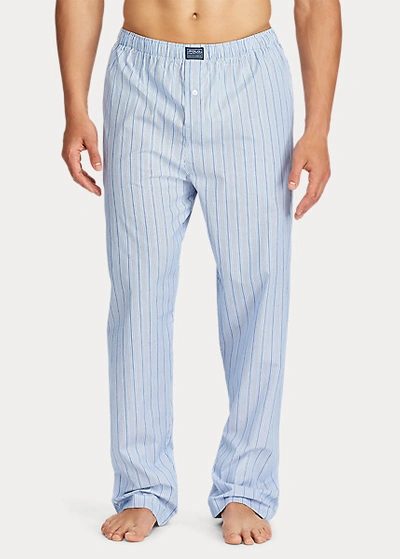 Polo Ralph Lauren Striped Cotton Pajama Pant In Andrew Stripe