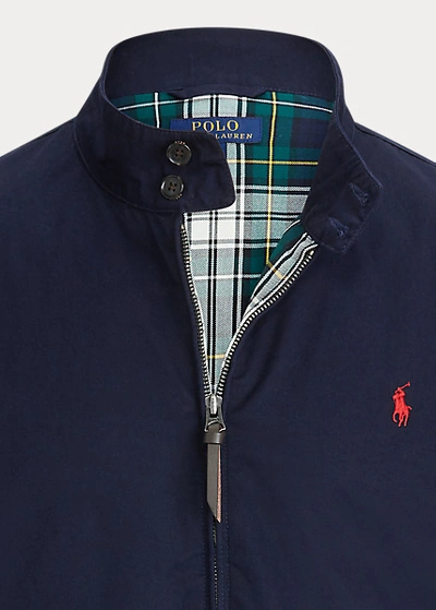 Shop Polo Ralph Lauren Cotton Twill Jacket In Aviator Navy