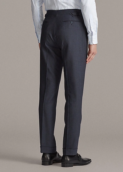 Shop Ralph Lauren Kent Glen Plaid Wool Twill Suit In Navy And Blue And Black